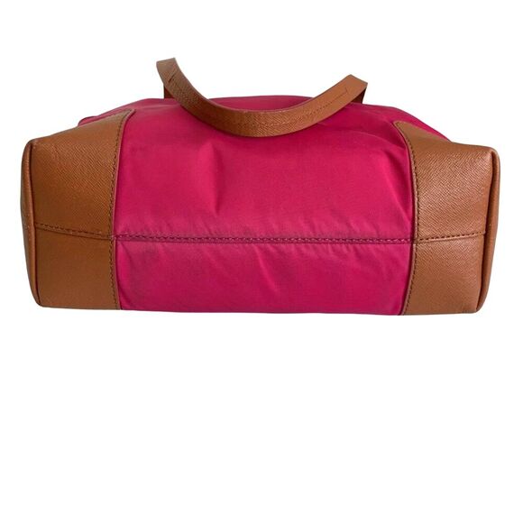 Tory Burch Pink Nylon Tote Shoulder Bag Medium Size - Picture 8 of 13